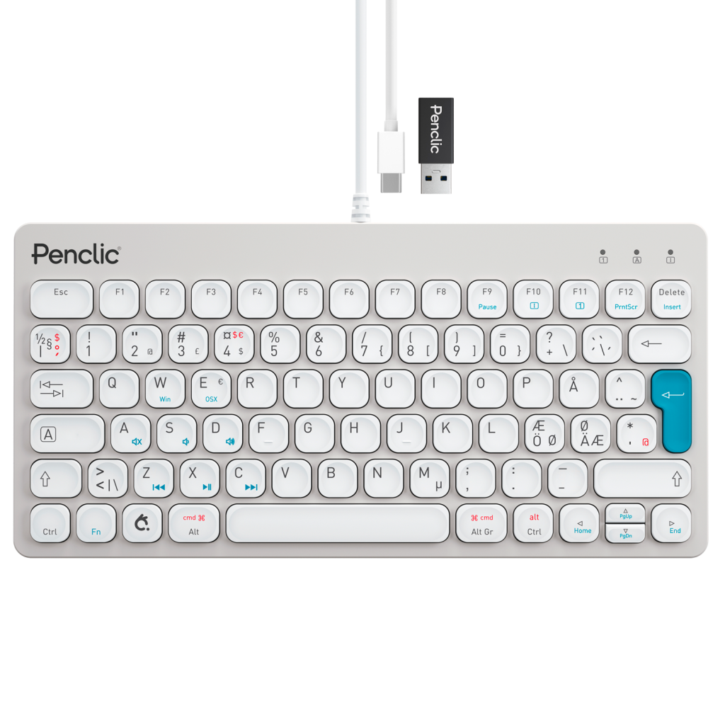 Penclic mini keyboard in grey