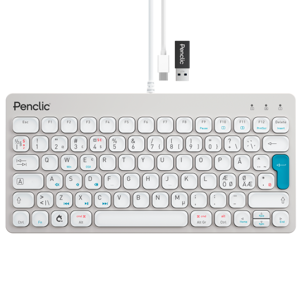 Penclic mini keyboard in grey